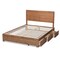 Baxton Studio Aras Modern Ash Walnut Brown Finished Wood Full Size 3-Drawer Storage Bed 175-9419-9620-Zoro - alternate 10